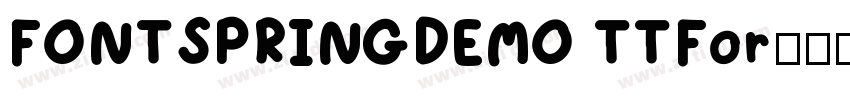 FONTSPRINGDEMO TTFor字体转换